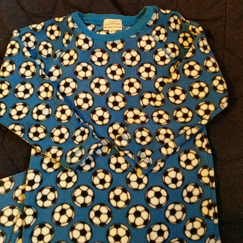 Boy's flannel Soccer PJ's - 4T